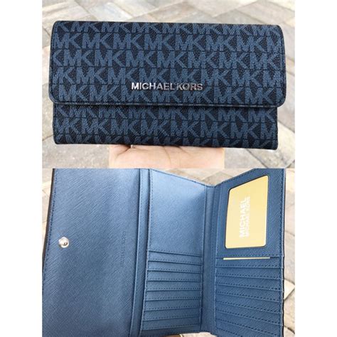 michael kors dark blue wallet